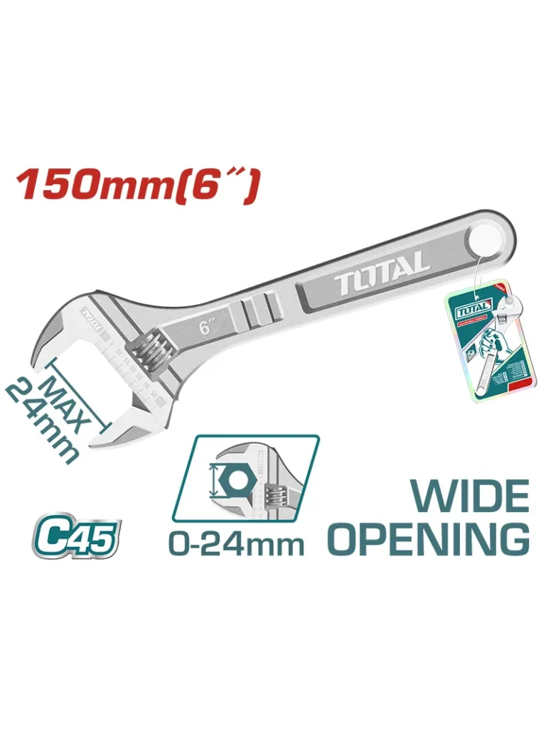 LLAVE EXPANSIVA PICOLORO DE 6" THT101063 TOTAL TOOLS
