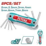 JUEGO DE LLAVES BRISTOL DE 2 A 8mm THT1061826 TOTAL TOOLS