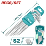 SET DE 9 LLAVES TORX EN L T10-T50 THT106392 TOTAL TOOLS