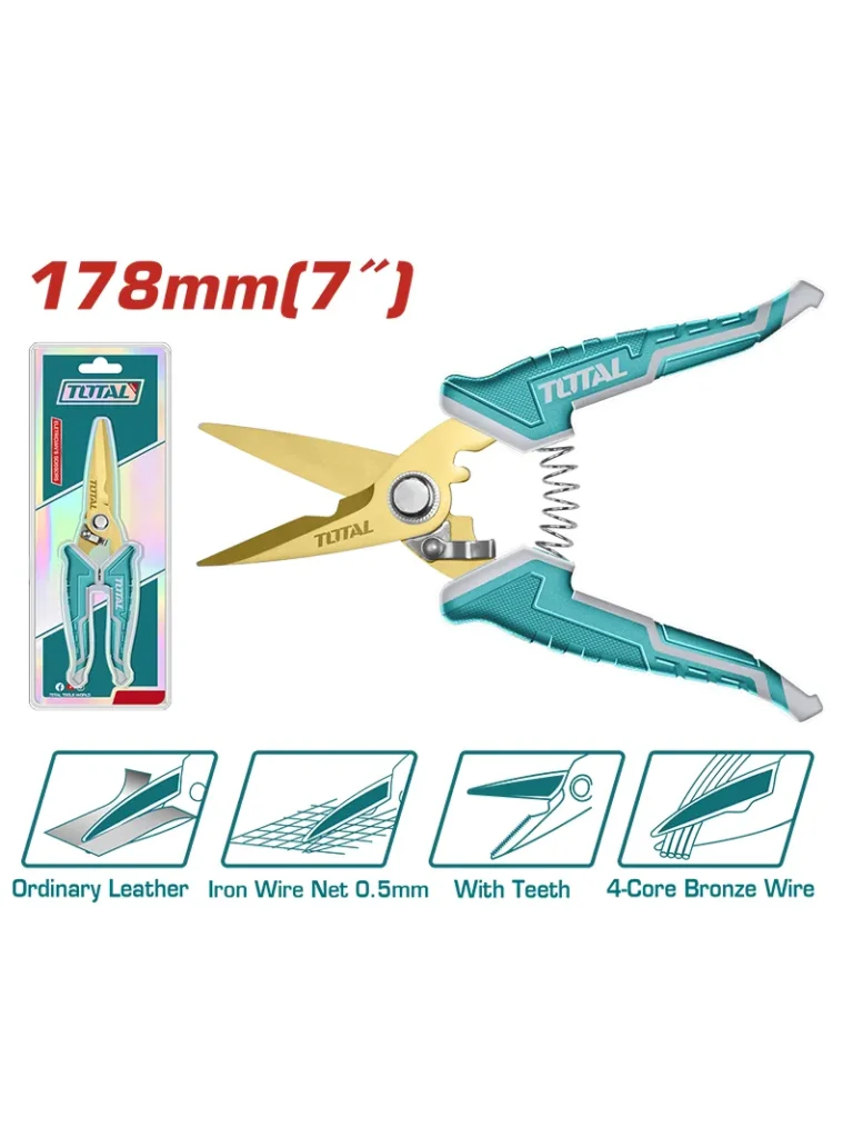 TIJERAS DE ELECTRICISTA DE 7" THT117871 TOTAL TOOLS