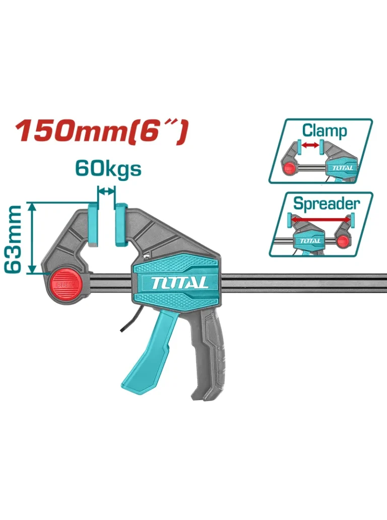 PRENSA RAPIDA QWICK GRIP DE 6" THT1340601 TOTAL TOOLS
