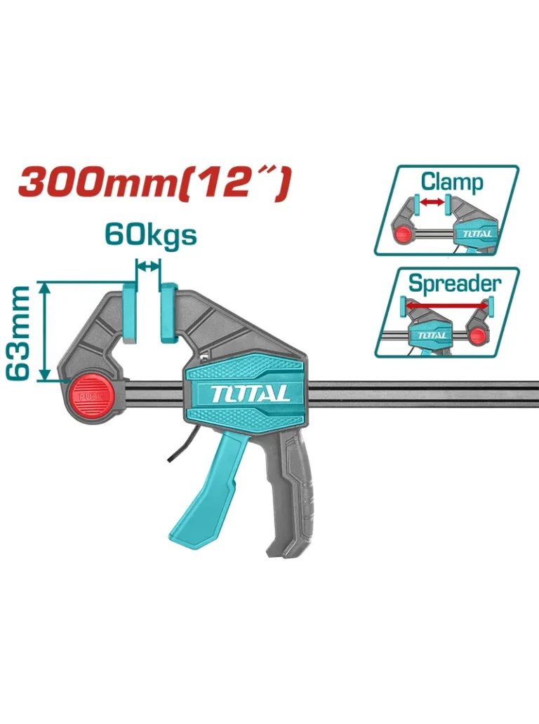 PRENSA RAPIDA QWICK GRIP DE 12" THT1340602 TOTAL TOOLS