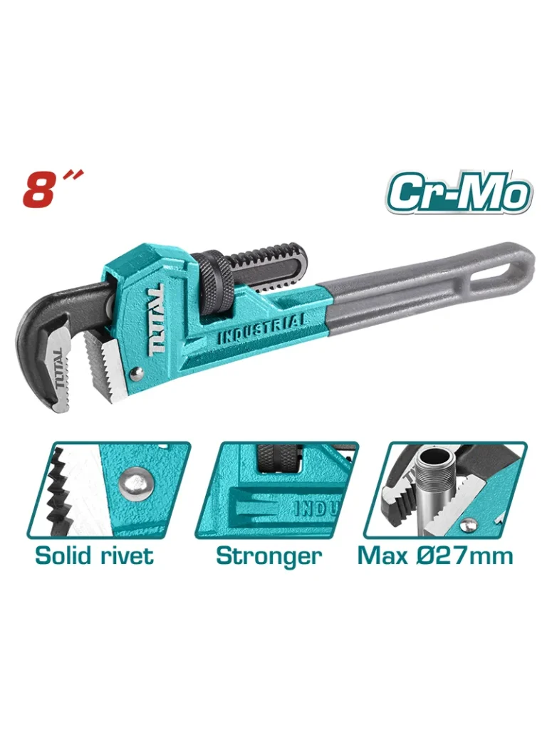 LLAVE PARA TUBO INDUSTRIAL DE 8" THT170806 TOTAL TOOLS