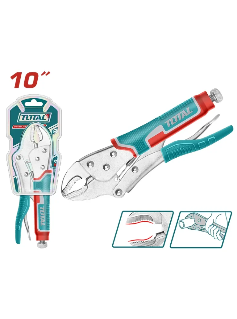 ALICATE HOMBRESOLO CURVO DE 10" THT191003 TOTAL TOOLS