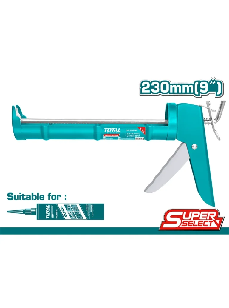 PISTOLA DE CALAFATEO PARA SILICONA THT20209 TOTAL TOOLS