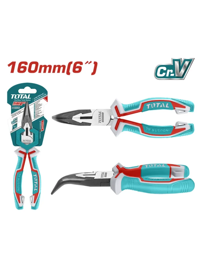 ALICATE PINZA DE PUNTA CURVA DE 6" THT24616 TOTAL TOOLS