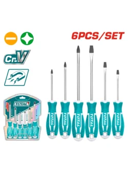 SET 6 DESTORNILLADORES PALA Y ESTRELLA THT250606 TOTAL TOOLS
