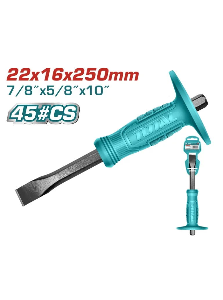 CINCEL PLANO CON PROTECTOR 5/8" X 10" THT4211026 TOTAL TOOLS