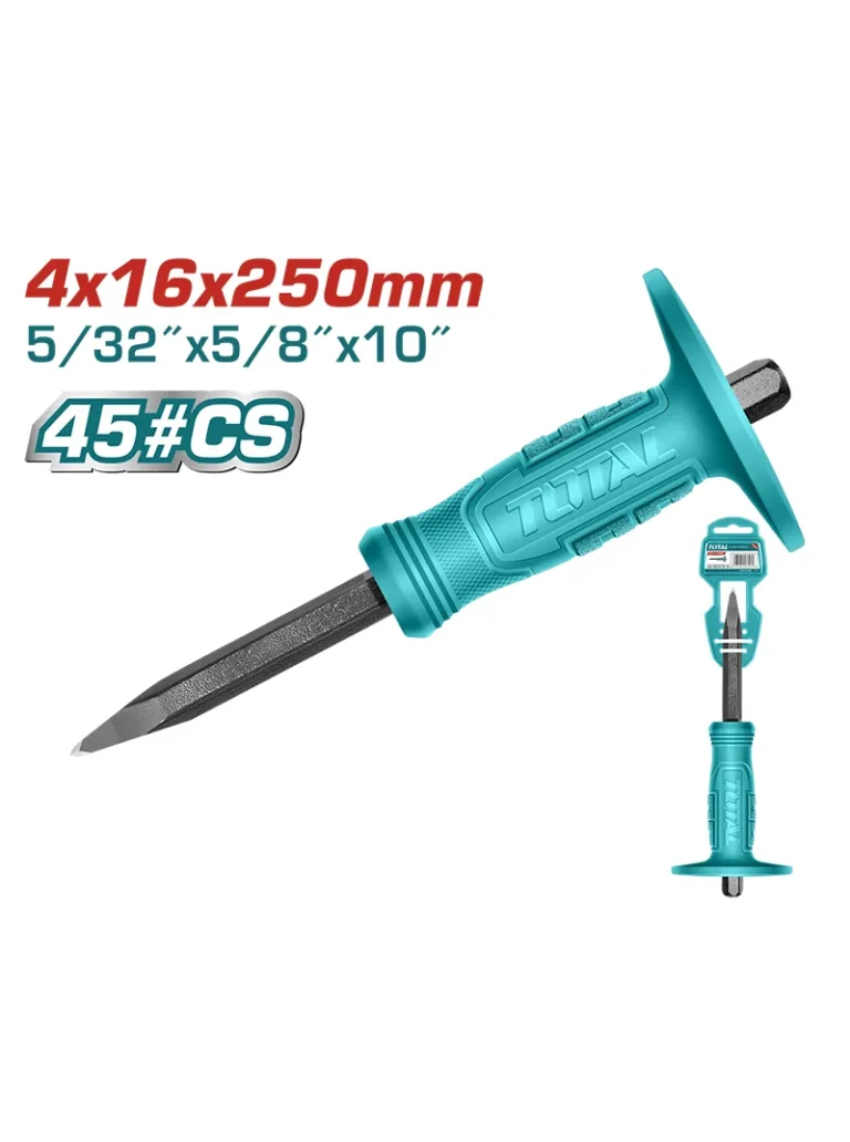 CINCEL AGUDO CON PROTECTOR 5/8" X 10" THT4221026 TOTAL TOOLS