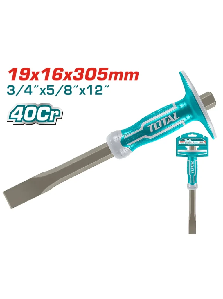 CINCEL PLANO CON PROTECCIÓN DE 3/4" X 12" THT4411216 TOTAL