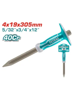 CINCEL AGUDO CON PROTECTOR 3/4" X 12" THT4421219 TOTAL TOOLS
