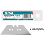 SET DE 10 CUCHILLAS PARA BISTURÍ THT519611 TOTAL TOOLS