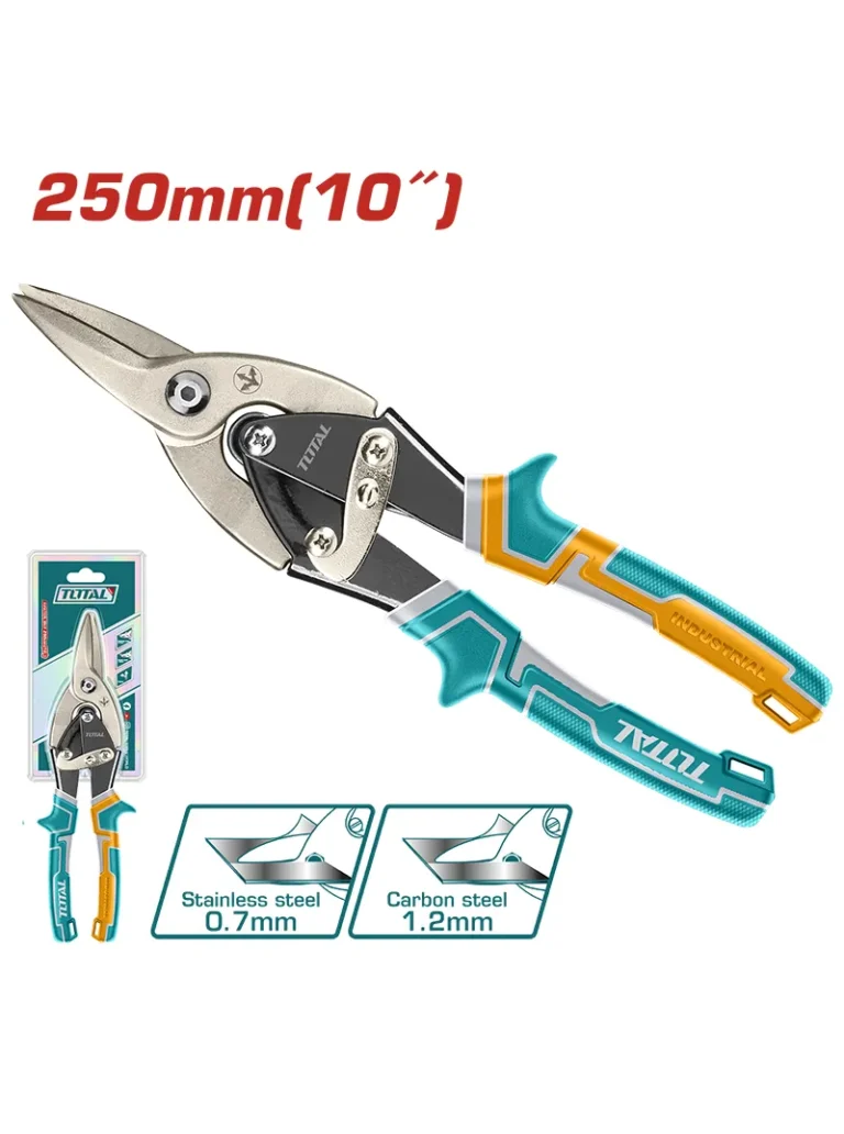 TIJERA TIPO AVIACION LIVIANA RECTA 10" THT522106 TOTAL TOOLS