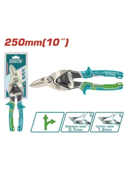 TIJERA TIPO AVIACION LIVIANA DERECHA 10" THT523106 TOTAL TOOLS