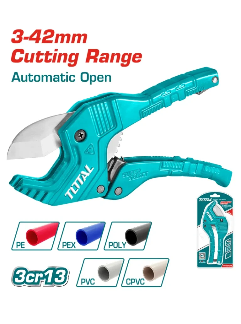 CORTATUBOS DE PVC 1/8" A 1.3/4" THT534216 TOTAL TOOLS