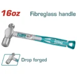 MARTILLO DE BOLA MANGO FIBRA 1 LIBRA THT74166 TOTAL TOOLS