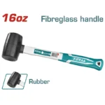 MARTILLO DE CAUCHO DE 16 OZ MANGO DE FIBRA THT761616 TOTAL