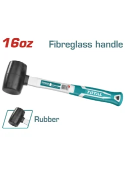 MARTILLO DE CAUCHO DE 16 OZ MANGO DE FIBRA THT761616 TOTAL