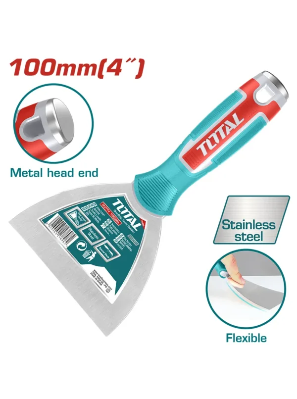 ESPATULA INDUSTRIAL DE 100mm 4" THT831006 TOTAL TOOLS