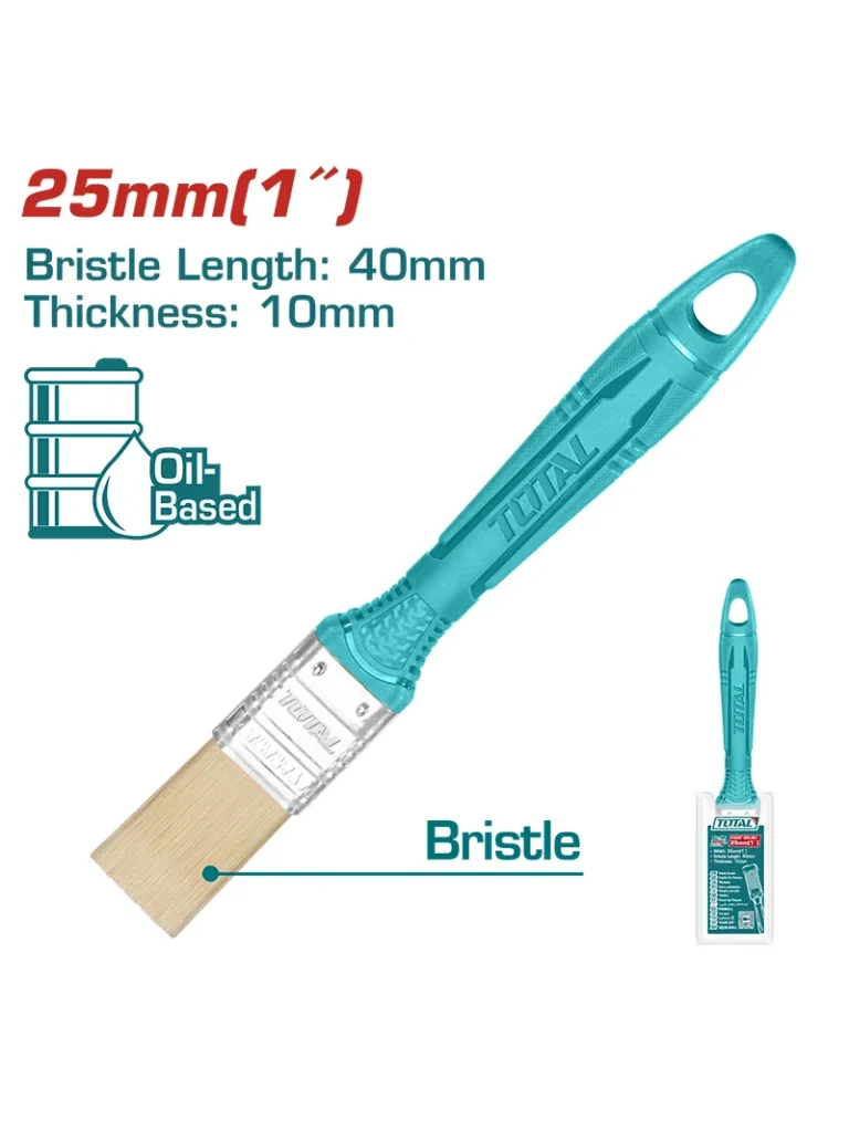 BROCHA DE CERDA DE 1" MANGO PLASTICO THT845016 TOTAL TOOLS