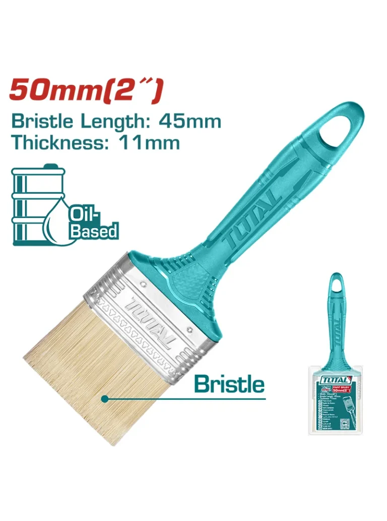 BROCHA DE CERDA DE 2" MANGO PLASTICO THT845026 TOTAL TOOLS