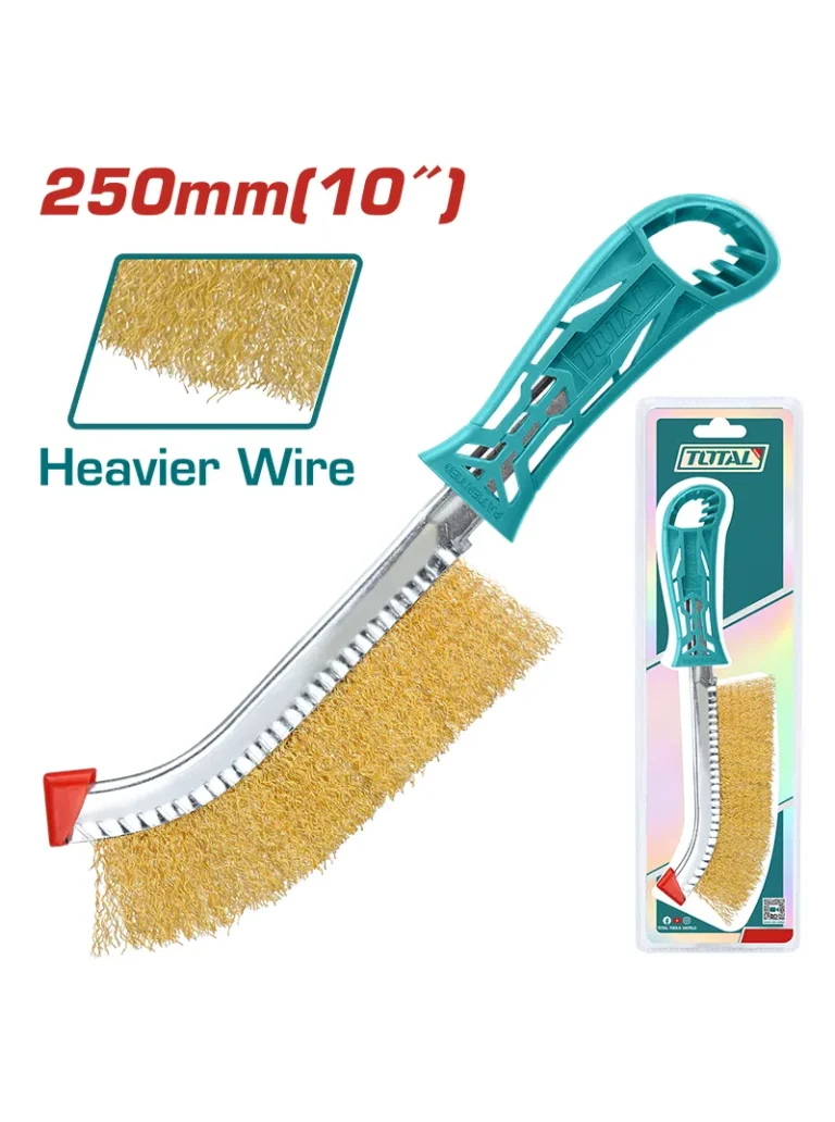 CEPILLO DE ACERO DE 25mm MANGO PLASTICO THT92102 TOTAL TOOLS