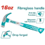 MARTILLO DE UÑA 16 OZ MANGO DE FIBRA THTCH0166 TOTAL TOOLS