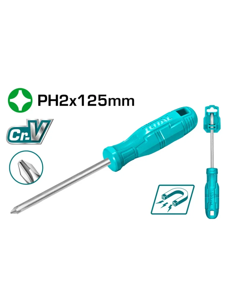 DESTORNILLADOR ESTRELLA DE 1/4" X 5" THTDC2256 TOTAL TOOLS