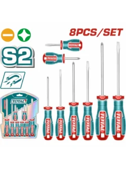 JUEGO DE DESTORNILLADORES PALA Y ESTRELLA TKSDS0826 TOTAL TOOLS