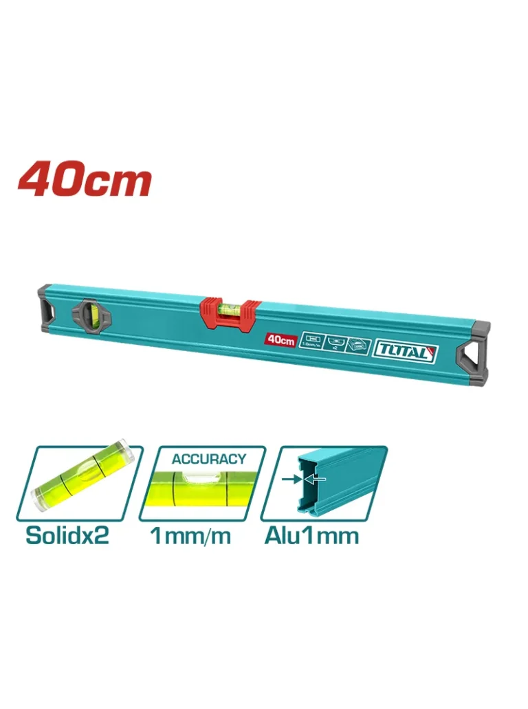 NIVEL ALUMINIO DE 2 GOTAS 16" TMT24036 TOTAL TOOLS