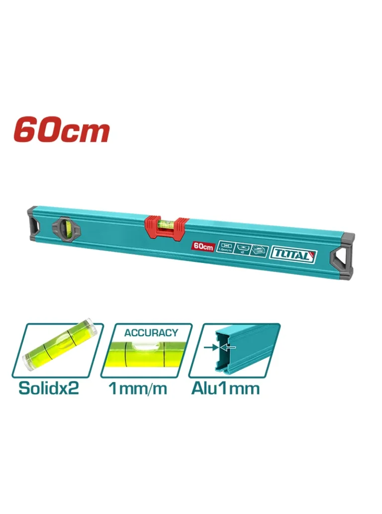 NIVEL ALUMINIO DE 2 GOTAS 24" TMT26036 TOTAL TOOLS