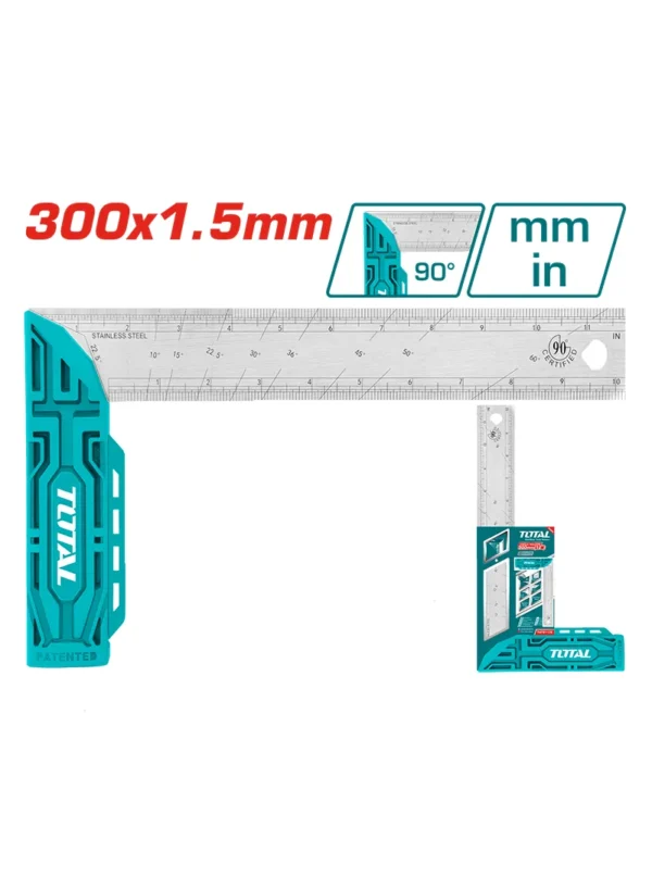 ESCUADRA PROFESIONAL 12" TAC4513201 TOTAL TOOLS