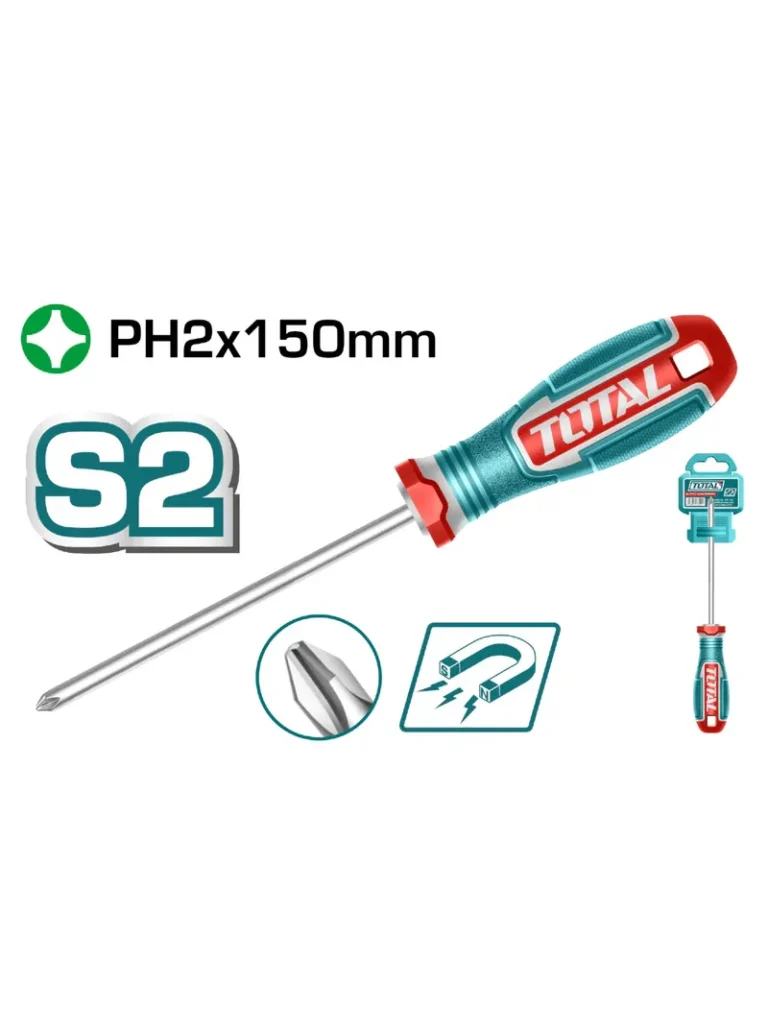 DESTORNILLADOR ESTRELLA DE 1/4" X 6" TSDPH2150 TOTAL TOOLS