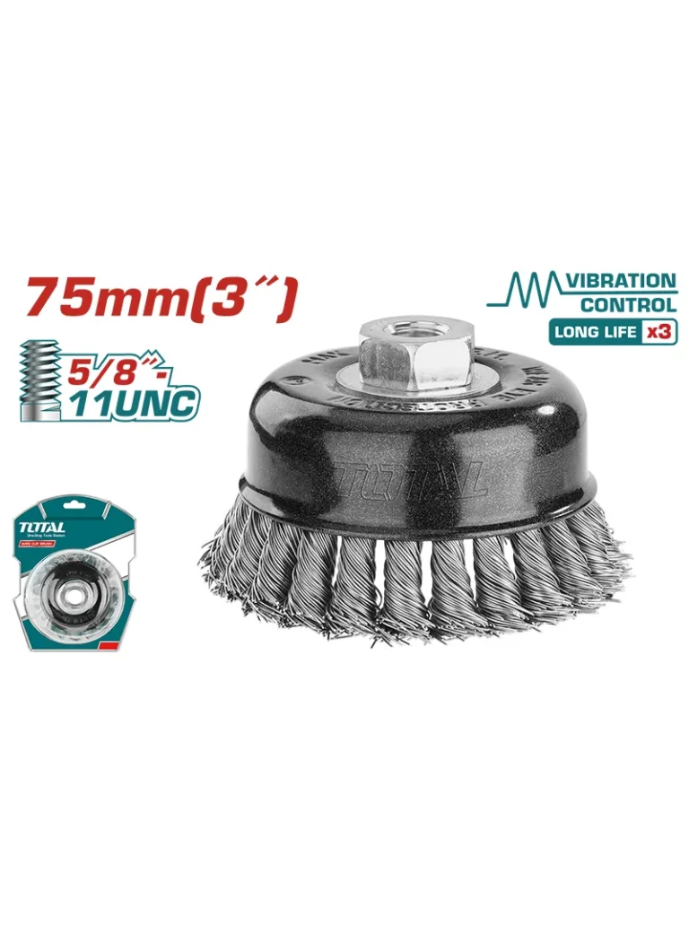GRATA COPA MECHA TORCHADA 3" X 5/8" UTAC32035 TOTAL TOOLS