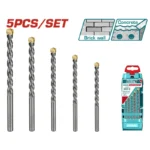SET BROCAS TUNGSTENO DE 5/32" A 3/8" UTACSD5051 TOTAL TOOLS