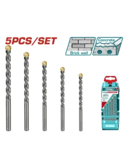 SET BROCAS TUNGSTENO DE 5/32" A 3/8" UTACSD5051 TOTAL TOOLS