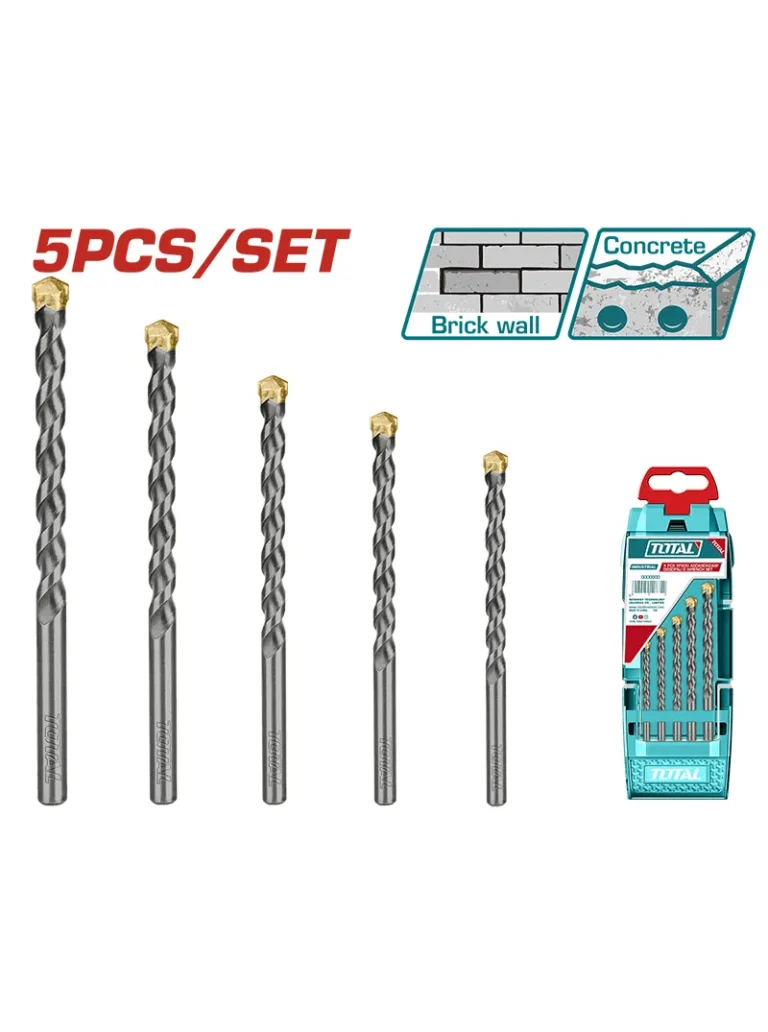 SET BROCAS TUNGSTENO DE 5/32" A 3/8" UTACSD5051 TOTAL TOOLS