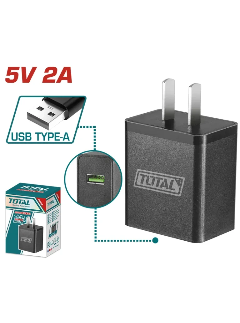 CARGADOR BATERÍAS USB TIPO A UTCLI120502 TOTAL TOOLS
