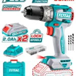 TALADRO INALÁMBRICO PERCUTOR 1/2" CON 2 PILAS UTIDLI20602 TOTAL TOOLS