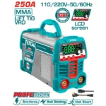 equipo inversor de soldadura TOTAL UTW225069 110 220V 250A para trabajos de soldadura profesional