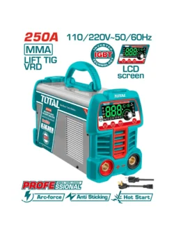 equipo inversor de soldadura TOTAL UTW225069 110 220V 250A para trabajos de soldadura profesional