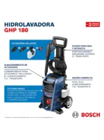 HIDROLAVADORA 1800 PSI GHP 180 BOSCH