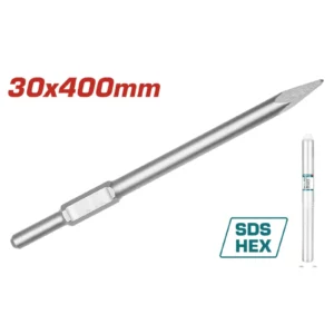 CINCEL PUNTA AGUDA HEXAGONAL 30 X 410mm TAC15333011 TOTAL TOOLS