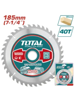 SIERRA CIRCULAR TUNGSTENO 7.1/4" X 40 DIENTES PARA MADERA TAC231415 TOTAL TOOLS