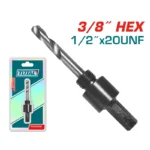 Mandril de 3/8" para sierra copa 5/8" a 1.3/16" TAC4201 Total