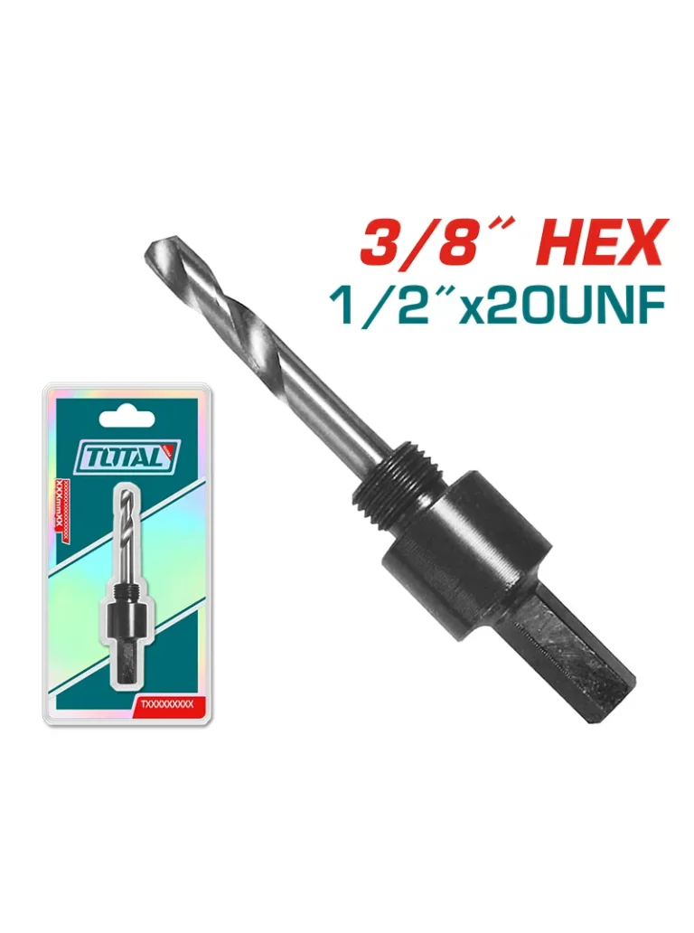 Mandril de 3/8" para sierra copa 5/8" a 1.3/16" TAC4201 Total