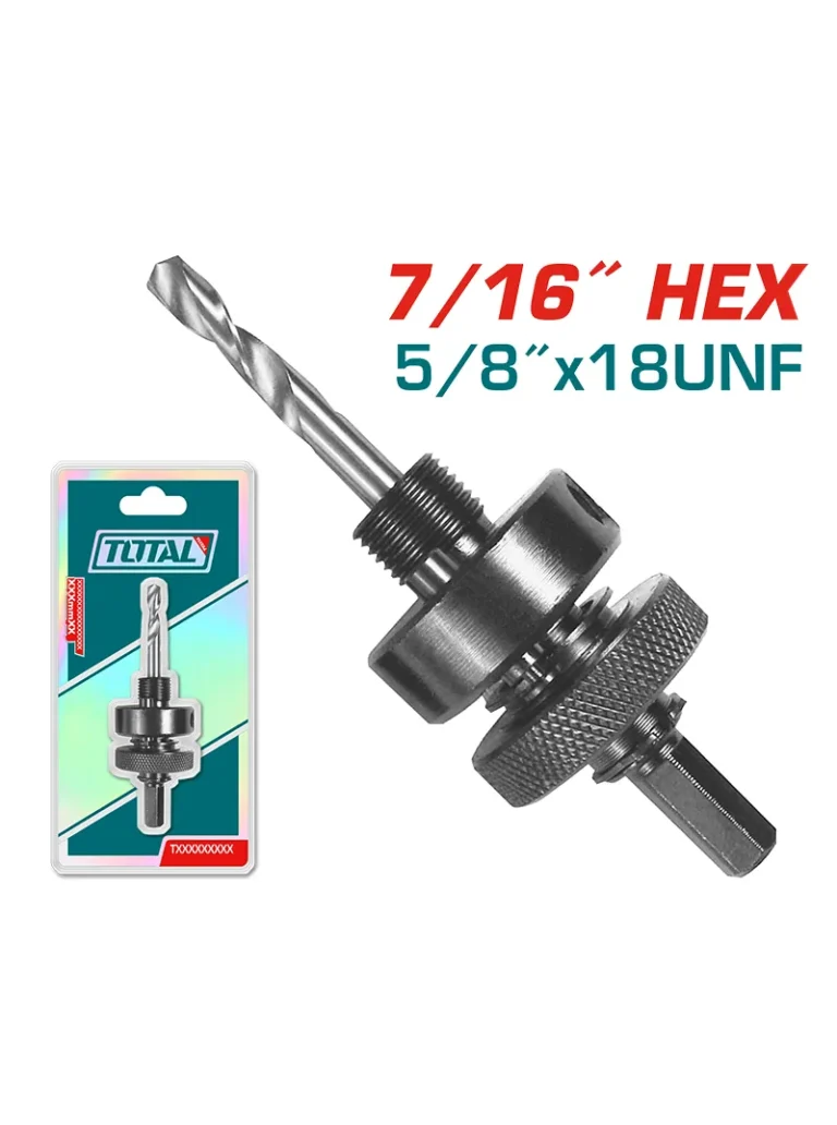 Mandril para sierra copa 7/16" espigo 1/2" TAC4202 Total