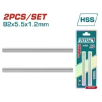 CUCHILLAS PARA CEPILLO MADERA JUEGO 2 PIEZAS 3.1/4" TAC618201 TOTAL TOOLS