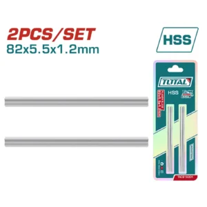 CUCHILLAS PARA CEPILLO MADERA JUEGO 2 PIEZAS 3.1/4" TAC618201 TOTAL TOOLS
