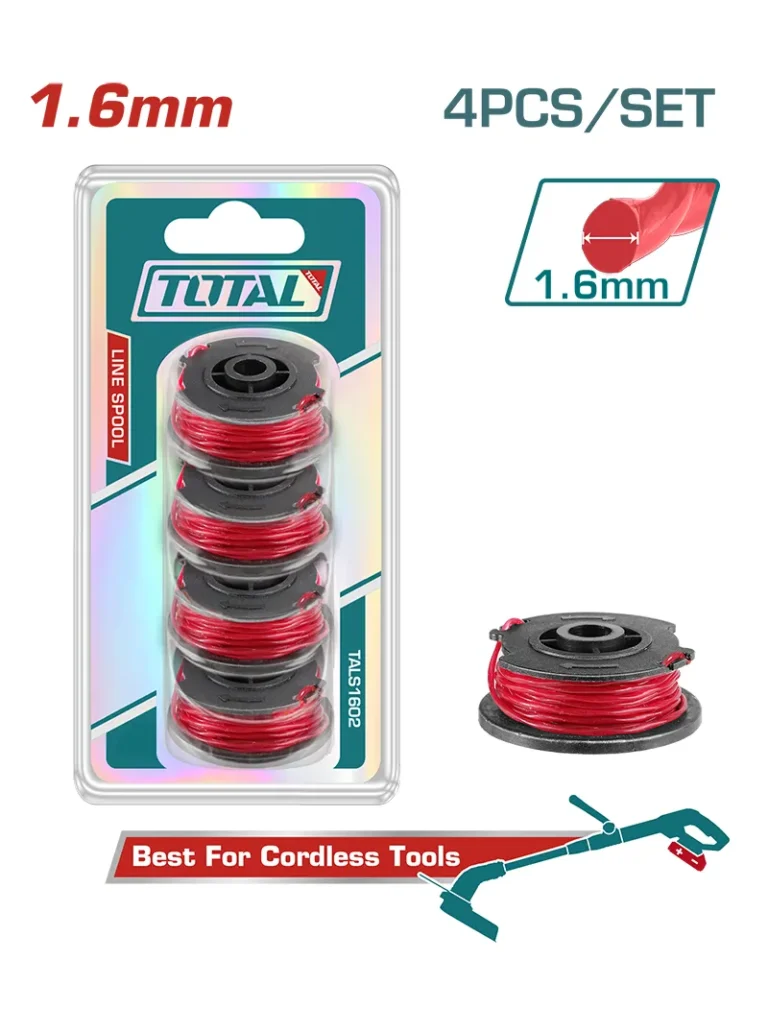 NYLON PARA GUADAÑADORA 4 ROLLOS CALIBRE 1.6mm TALS1602 TOTAL TOOLS